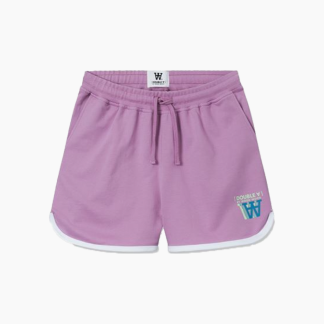 Tia Stacked Logo Retro Shorts - Rosy Lavender - Wood Wood - Lilla XS