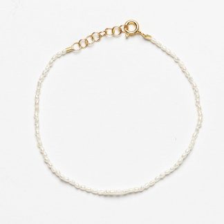Tiny Pearl Bracelet - Guld - Sorelle - Guld One Size