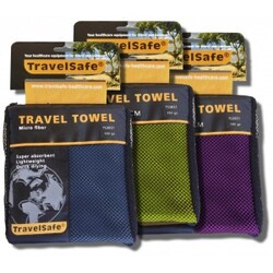 Travelsafe Traveltowel Microfiber M 70 X 135 Cm - Purple - Str. Stk. - Håndklæde