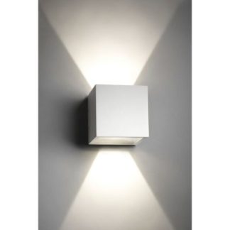 V-Tac 5W LED hvid væglampe - Firkantet, justerbar spredning, IP65 udendørs, 230V, inkl. lyskilde - Dæmpbar : Ved tilkøb, Kulør : Varm