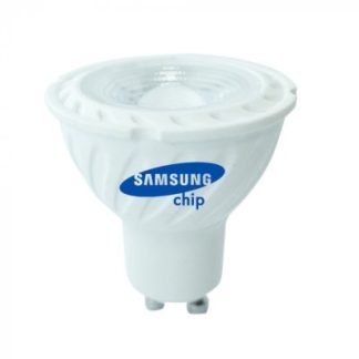 V-Tac 6W LED spot - Samsung LED chip, 230V, GU10 - Dæmpbar : Dæmpbar, Kulør : Varm