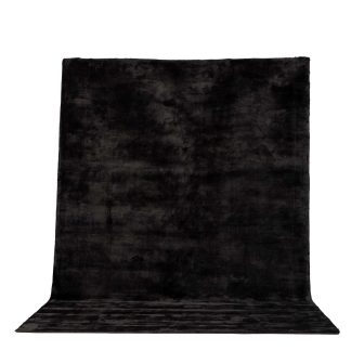 VENTURE DESIGN Indra gulvtæppe - mørkegrå viskose og bumuld (200x300)