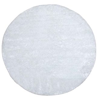 VENTURE DESIGN Mattis gulvtæppe - hvid polyester (Ø200)