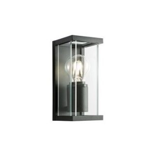 VITRA Væglampe i aluminium og glas H20 cm 1 x E27 - Mat sort