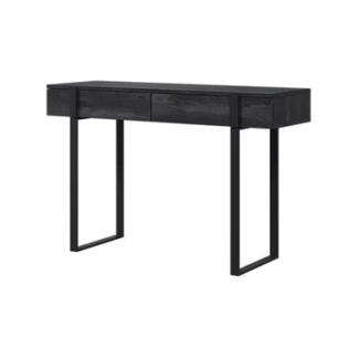 Verica Konsolbord i møbelplade og metal B120 cm - Sort/Slidt kulgrå