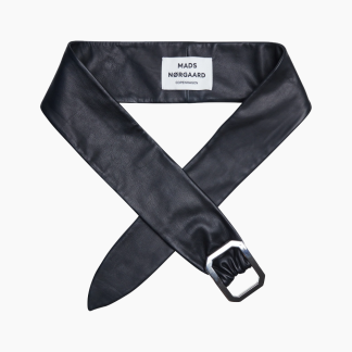 Vintage Leather Shiloh Belt - Black - Mads Nørgaard - Sort One Size