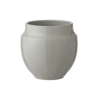 Vita Flower Pot - Stone grey - H17 cm fra Bungalow