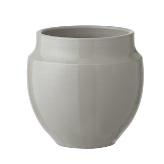 Vita Flower Pot - Stone grey - H22 cm fra Bungalow
