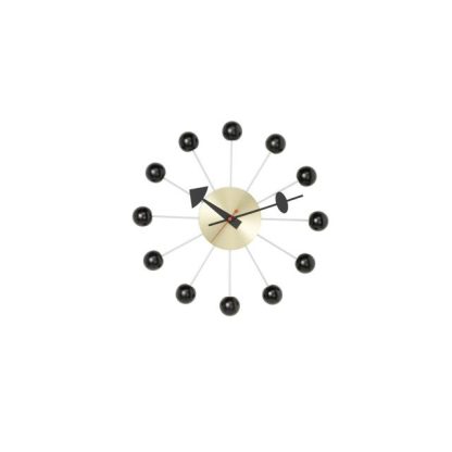 Vitra Ball Clock Vægur Sort/Messing