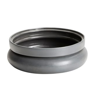 WOUD Hinken urtepotte - grå keramik, (H:8,5)