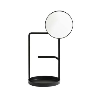 WOUD Muse bordspejl - spejlglas og sort metal