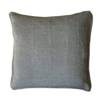 Washed Linen Cover - Grey
