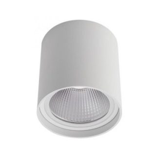XIA Påbygningsspot i aluminium Ø9,5 cm 1 x 20W COB LED - Mat hvid
