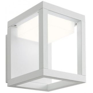 XIERA Væglampe i aluminium og polycarbonat H15,4 cm 1 x 10W SMD LED - Mat hvid