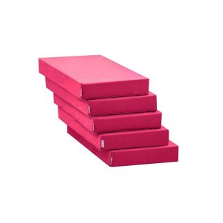 Hoppekids 5-delt lounge modul 80x200 cm madras - Pink