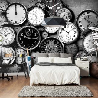 ARTGEISTFototapet - Retro Clocks, retro ure (flere størrelser) 250x175