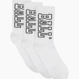Ball Socks 3-pack - White/Black - Ball - Hvid 36-40