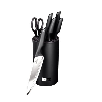 Berlinger Haus - Knivsæt i 7 dele - Rustfrit stål - Black Silver Edition