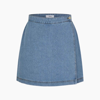 Enatwood Skirt - Worn Sky Blue - Envii - Blå XS