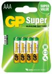 GP Super Alkaline AAA batt. LR03 4 stk