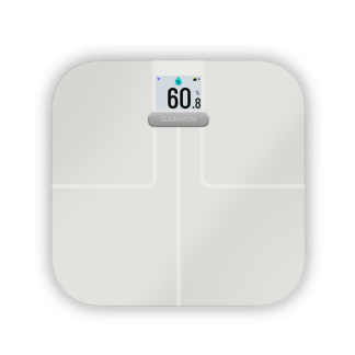 Garmin Index S2 Smart Scale - Vægt der bl.a måler kropsfedt, vand og BMI - Hvid