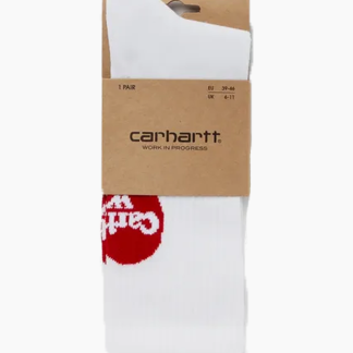 Heart Socks - White - Carhartt WIP - Hvid One Size