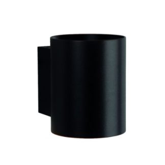 LED sort rund væglampe - Med G9 fatning, IP20 indendørs, 230V, uden lyskilde - Farve på hus : Sort