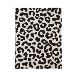 Leopardmønstret tæppe - lyst