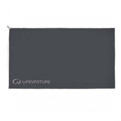 Lifeventure Hydrofibre Trek Towel - Large (grey) - Håndklæde