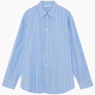 Maxine Oversized Shirt - Blue - Wood Wood - Stribet XS
