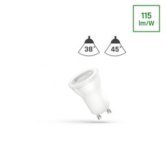 Mini 2W LED spot - Ø35mm, 230V, mini GU10 - Dæmpbar : Ikke dæmpbar, Kulør : Varm