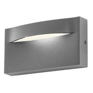 POLIFEMO Væglampe i aluminium og polycarbonat B13,7 cm 1 x 8W SMD LED - Mat mørkegrå