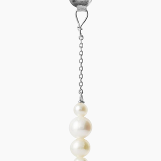 Pearl Berries Behind Ear Earring - Silver - Stine A - Sølv One Size