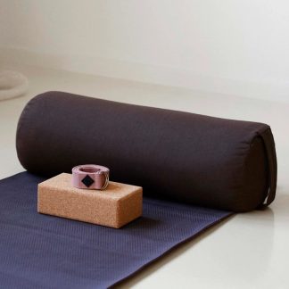 Pøllepude til yoga chokolade brun - Simple Days 23x62 cm