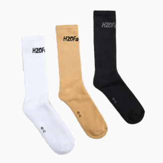 Suck Socks 3 Pack - Black/Warm Khaki/White - H2O Fagerholt - Sort 32-35