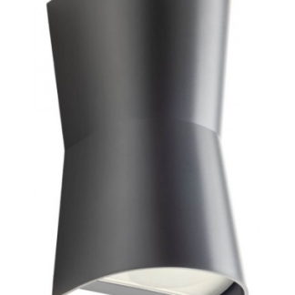 TRON Up/Down Væglampe i polycarbonat H19,5 cm 2 x GU10 - Mørkegrå