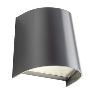 TRON Væglampe i polycarbonat H11 cm 1 x GU10 - Mørkegrå