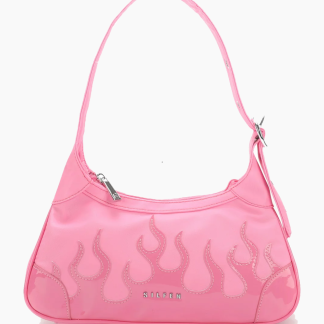 Thora Flame Shoulder Bag - Light Pink - Silfen Studio - Pink One Size