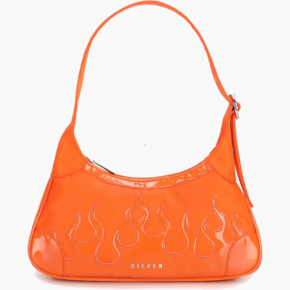 Thora Flame Shoulder Bag - Orange - Silfen Studio - Orange One Size