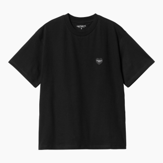 W' S/S Heart Patch T-shirt - Black - Carhartt WIP - Sort XS