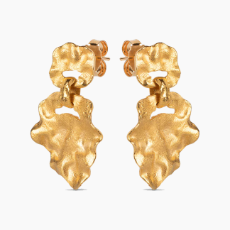 Windy Small Earring - Gold - ENAMEL - Guld One Size