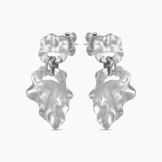 Windy Small Earring - Silver - ENAMEL - Sølv One Size