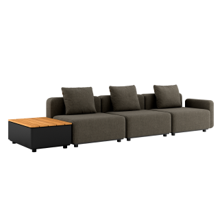 Cobana Lounge Sofa - 4 pers. m. Patio Storage Table inkl. puder