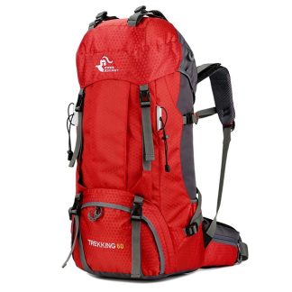 FREEDOM KNIGHT backpack/Rygsæk 60L - Med regnslag - Rød