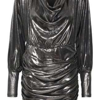 Gestuz - Kjole - MaddixGZ LS Short Dress - Silver