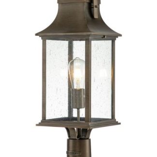 Grant Halvmurslampe i aluminium og glas H64,8 cm 1 x E27 - Brændt bronze/Klar med dråbeeffekt
