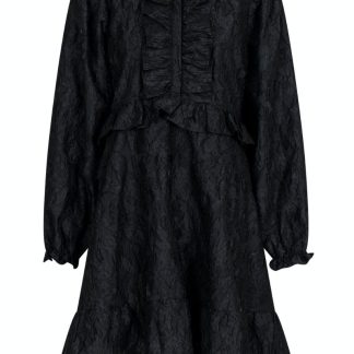 Neo Noir - Kjole - Zinka Flower Dress - Black