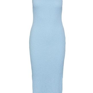 Pieces - Kjole - PC Amy SL Ankle Dress - Airy Blue