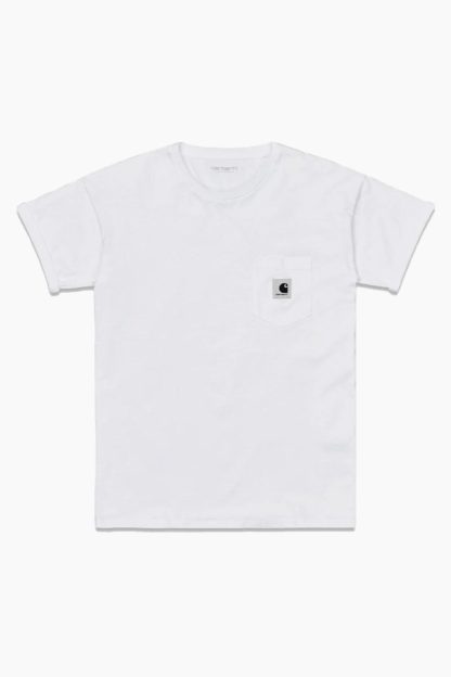 W' S/S Pocket T-shirt - White - Carhartt WIP - Hvid XS