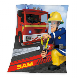 Brandmand Sam Fleece tæppe 130x160 cm